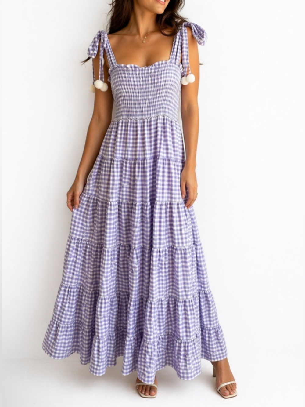 Sundress Gingham maxi dress